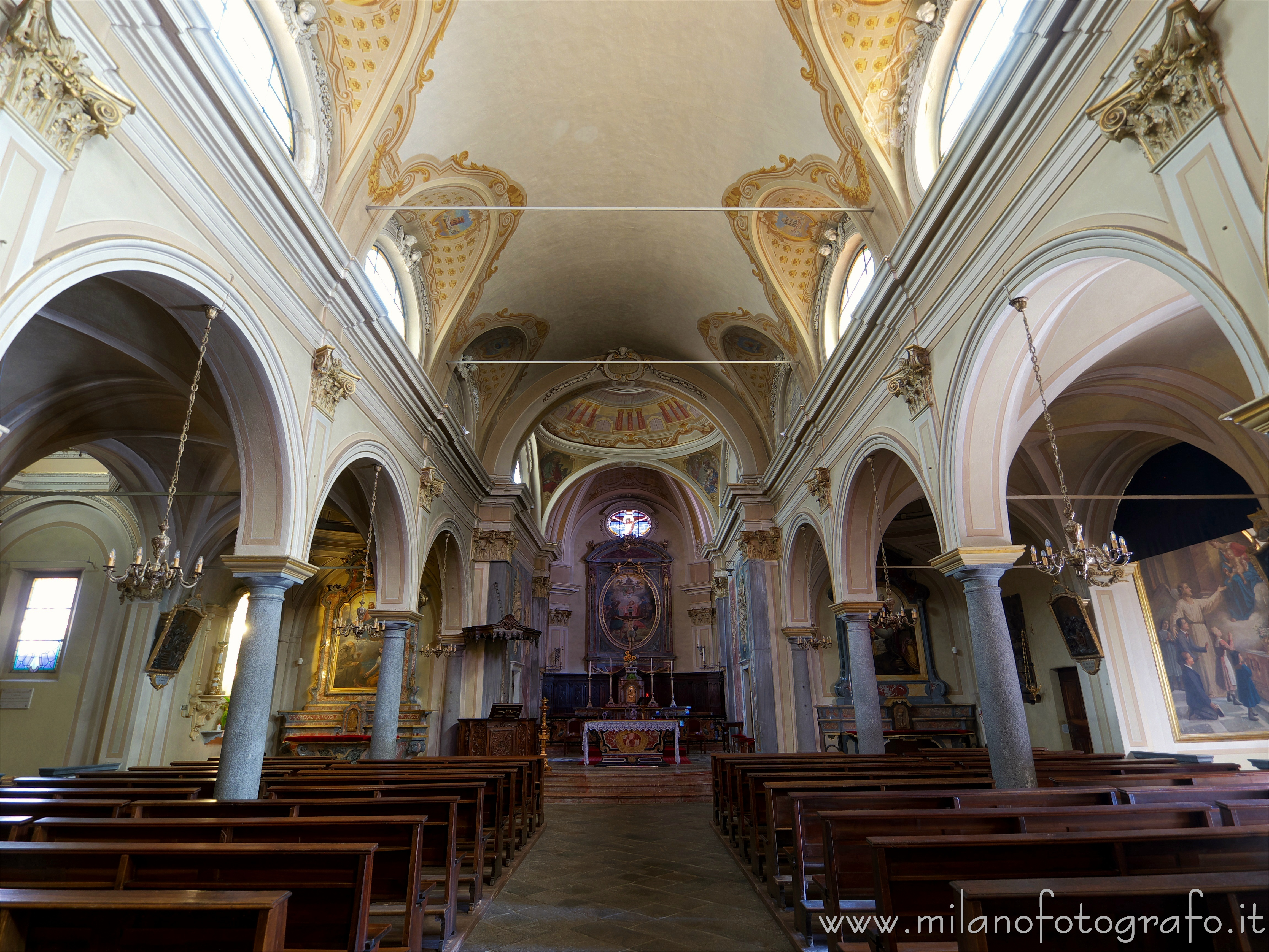 Occhieppo Superiore (Biella, Italy) - Interior of the Church of Santo Stefano